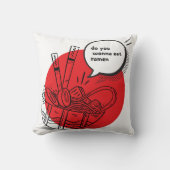 Cute Kawaii Ramen - Funny Japanese Food  クッション (正面)