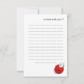 Cute Kawaii Ramen - Funny Japanese Food サンキューカード (裏面)