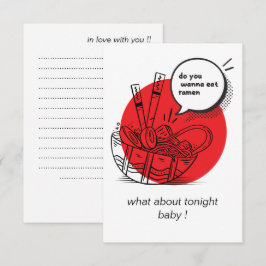 Cute Kawaii Ramen - Funny Japanese Food  サンキューカード