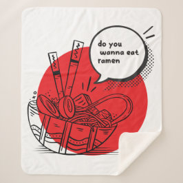 Cute Kawaii Ramen - Funny Japanese Food  シェルパブランケット