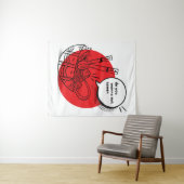 Cute Kawaii Ramen - Funny Japanese Food  タペストリー (インサイチュ(横))