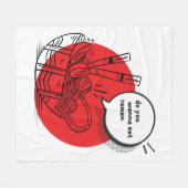 Cute Kawaii Ramen - Funny Japanese Food  フリースブランケット (正面(横))