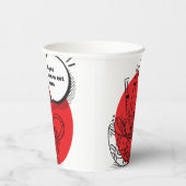 Cute Kawaii Ramen - Funny Japanese Food  紙コップ (右)