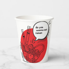 Cute Kawaii Ramen - Funny Japanese Food  紙コップ