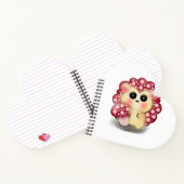 Cute Kawaii Red Mushroom Hedgehog Toadstool Art ノートブック (内部)