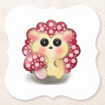 Cute Kawaii Red Mushroom Hedgehog Toadstool Art ペーパーコースター<br><div class="desc">Add a touch of forest magic to your day with this incredibly cute Mushroom Hedgehog design! This adorable woodland hybrid character features a glossy red toadstool cap with pink dots and big, sweet anime-style eyes. This kawaii illustration perfectly captures the trendy cottagecore and fairycore aesthetics. It makes a wonderful gift...</div>