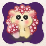 Cute Kawaii Red Mushroom Hedgehog Toadstool Art ペーパーコースター<br><div class="desc">Add a touch of forest magic to your day with this incredibly cute Mushroom Hedgehog design! This adorable woodland hybrid character features a glossy red toadstool cap with pink dots and big, sweet anime-style eyes. This kawaii illustration perfectly captures the trendy cottagecore and fairycore aesthetics. It makes a wonderful gift...</div>