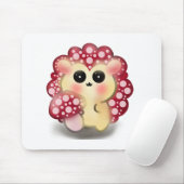 Cute Kawaii Red Mushroom Hedgehog Toadstool Art マウスパッド (マウス)