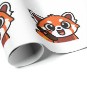 Cute Kawaii Red Panda Pattern Wrapping Paper for G ラッピングペーパー (ロールコーナー)