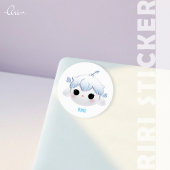 Cute Kawaii Riri Emotion Sticker Sheet ラベル