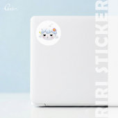 Cute Kawaii Riri Reaction Emoji Sticker Sheet ラベル