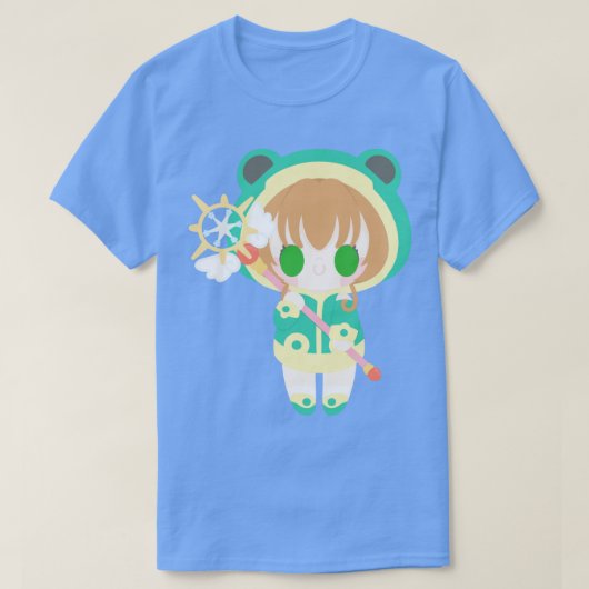 cute kawaii sakura frog costume tシャツ (デザイン正面)