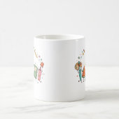 Cute Kawaii School Supplies Mug コーヒーマグカップ (中央)