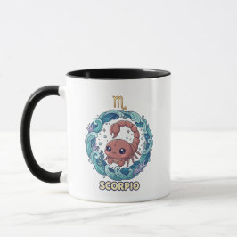 Cute Kawaii Scorpio Zodiac Sign マグカップ