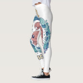Cute Kawaii Scorpio Zodiac Sign Leggings レギンス (左)