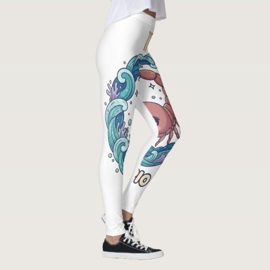 Cute Kawaii Scorpio Zodiac Sign Leggings レギンス (右)