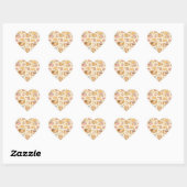 Cute Kawaii Shiba Bakery Pattern | Cozy Breakfast ハートシール (シート)