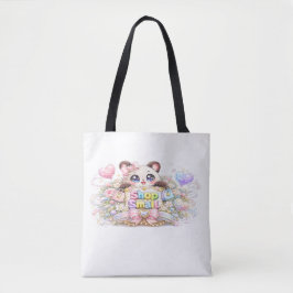 Cute Kawaii Shop Small Business Cat Pastel Pink Fl トートバッグ
