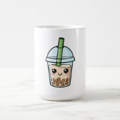 Cute Kawaii Smiling Boba Tea コーヒーマグカップ (中央)