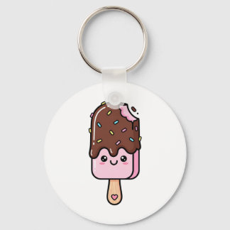 Cute Kawaii Smiling Popsicle キーホルダー
