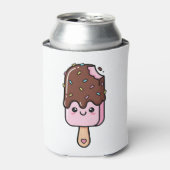 Cute Kawaii Smiling Popsicle 缶クーラー (缶正面)