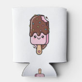 Cute Kawaii Smiling Popsicle 缶クーラー (裏面)