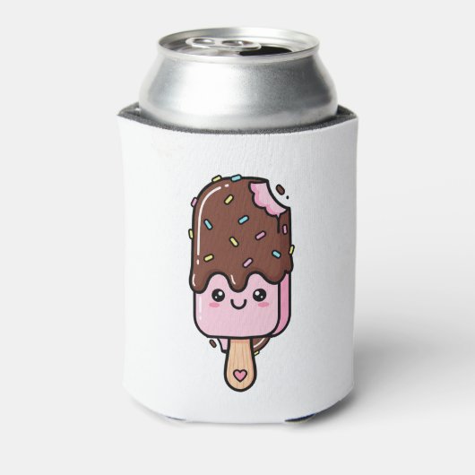 Cute Kawaii Smiling Popsicle 缶クーラー (缶裏面)