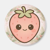 Cute Kawaii Strawberry Magnet マグネット (正面)