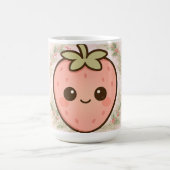 Cute Kawaii Strawberry Mug コーヒーマグカップ (中央)