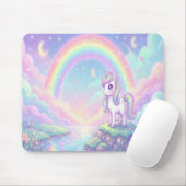 Cute Kawaii Unicorn Pastel Rainbow Magical マウスパッド (マウス)