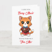 Cute Kawaii Valentine's Day Puns カード (正面)