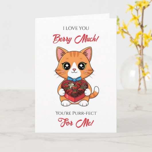 Cute Kawaii Valentine's Day Puns カード (黄色い花)