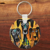 Cute Key Chain Kitten Cat & Dog Puppy Flip it キーホルダー (裏面)