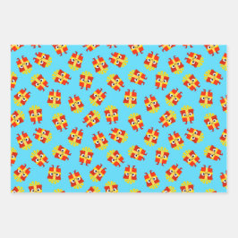 Cute Kids’ Christmas Wrapping Paper ラッピングペーパーシート