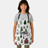 Cute Kids Holiday Apron with Name エプロン (インサイチュ)