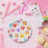 Cute Kids Party, Baby Shower & Love Theme Decor ペーパープレート (パーティー)