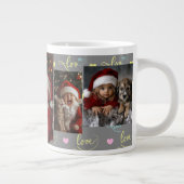 Cute Kids Santa Photo Collage Mug ジャンボコーヒーマグカップ (右)