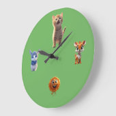Cute Kids Wall Clock ラージ壁時計 (傾斜)