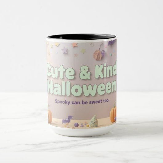 🧡 ✨ “Cute & Kind Halloween” Collection 🎃🌿 マグカップ (中央)