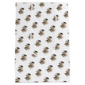  Cute Kindergarten Graduation Bunny Design ミディアムペーパーバッグ (裏面)