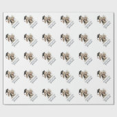  Cute Kindergarten Graduation Bunny Design ラッピングペーパー (フラット)