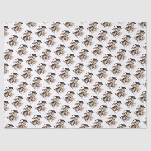  Cute Kindergarten Graduation Bunny Design 薄葉紙 (正面)