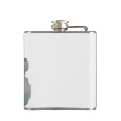 Cute  king Lion Sleeping On The Moon               フラスク (裏面)