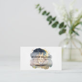 Cute  king Lion Sleeping On The Moon               名刺 (スタンド正面)