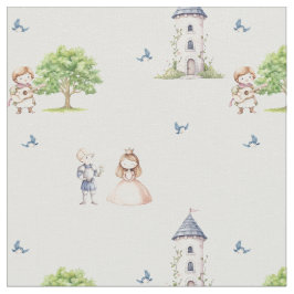 Cute kingdom prince princess musician love fairy t ファブリック