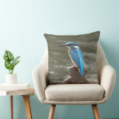 Cute Kingfisher Throw Pillow クッション (椅子)
