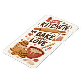 Cute Kitchen Wall Decor for Bakers マグネット (左側)