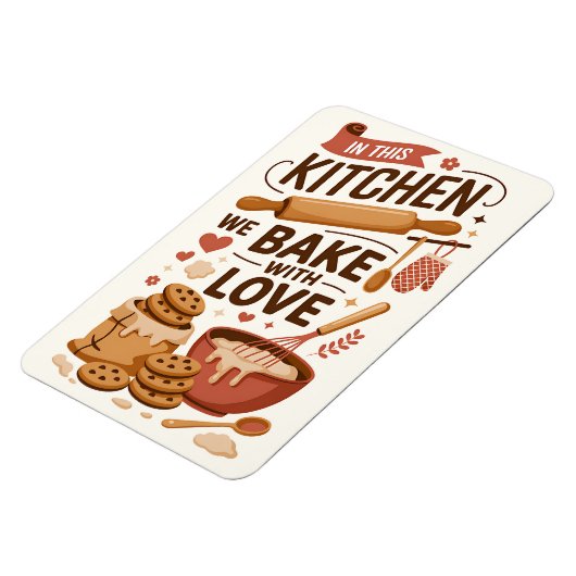 Cute Kitchen Wall Decor for Bakers マグネット (左側)