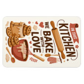 Cute Kitchen Wall Decor for Bakers マグネット (横)