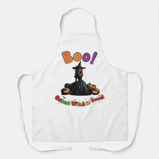 Cute Kitchen Witch Apron - Mommy's Magical Meals エプロン (正面)
